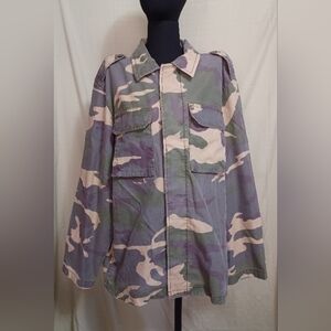 Arrow Blue Jeans Co. Camouflage Army Military Hunting Field Jacket